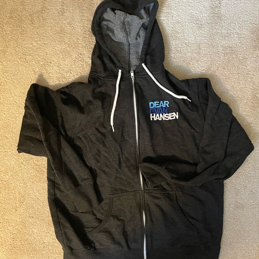 Black Dear Evan Hansen Zip-Up Hoodie